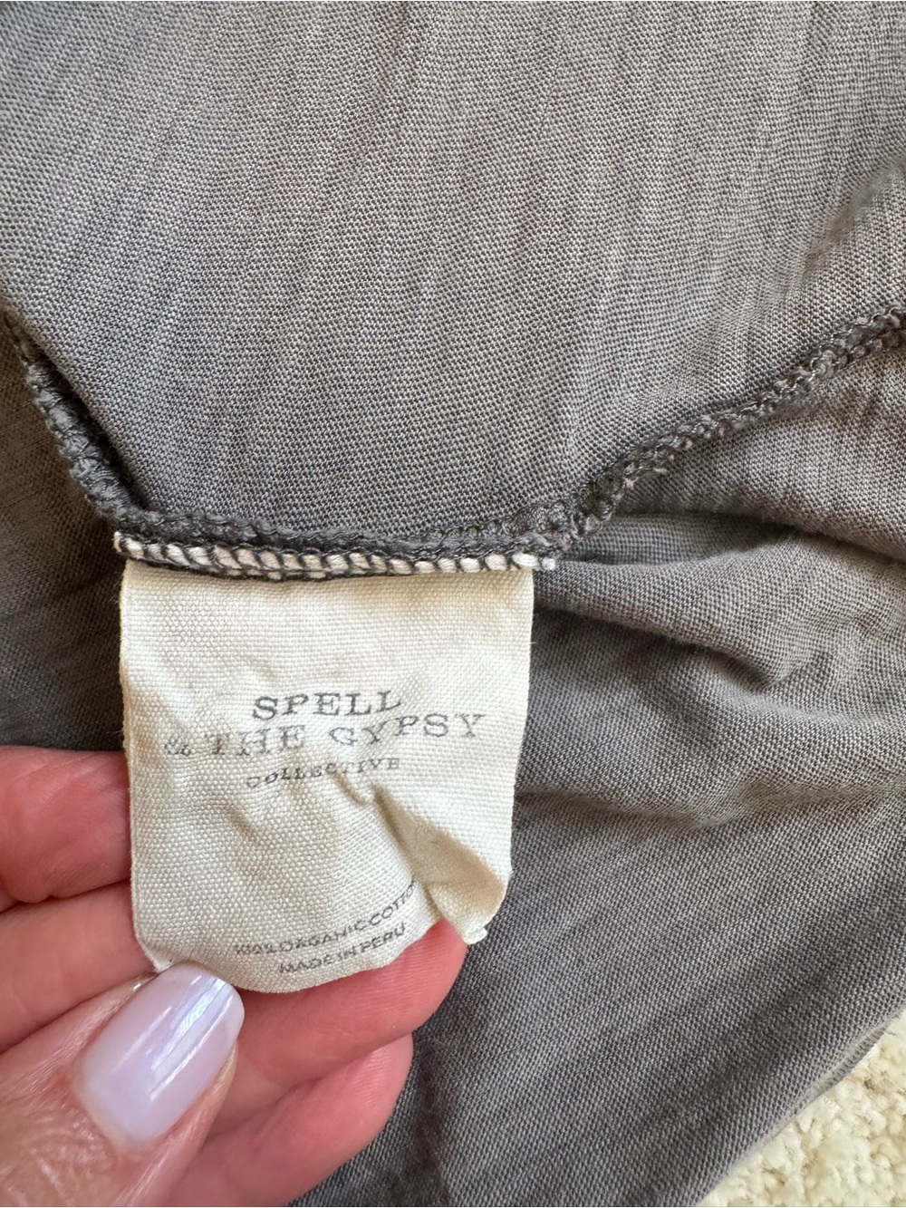 Spell & The Gypsy Collective Ride Until Dusk Biker Tee Medium Gray - Picture 6 of 11